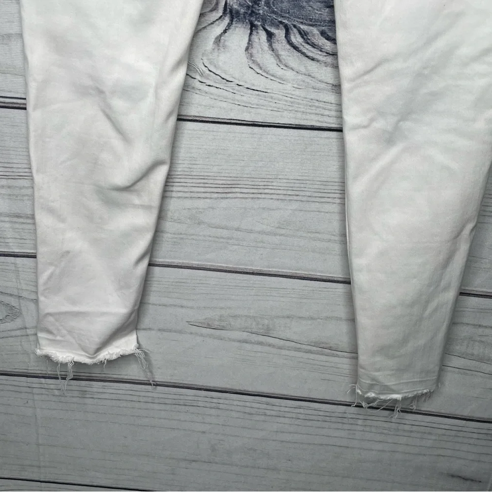 American Eagle outfitters white ripped super high-rise jagging size 4 - Picture 11 of 16